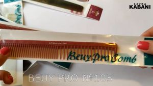 BeuyPro Comb หวีหางแหลม สำหรับรวบผมตึงหรือแสกผม รุ่น 102 กว้าง 2.8 ยาว 22.8 หนา 0.4 ซม. น้ำหนัก 14 กรัม ช่างตัดผมมืออาชีพ ซาลอน สีขาว/น้ำเงิน/เขียว