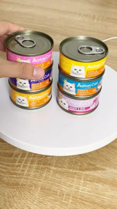 Pate Aatas Cat 80g Grain Free hấp dẫn cả mèo kén ăn bổ sung nước mượt lông không chất bảo quản