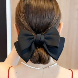 Butterfly Knot Hair Ties Women High Horse Tail Headband Hair Accessories Rubber Band Ties Fashion