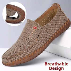 Haporri | Breathable Linen Fathers Shoes