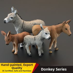 MENGSILE | Solid Realistic Donkey Model Toy