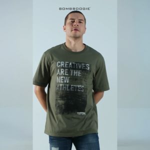 Bombboogie Kaos Pria Regular Wrigley Green 2.0 12E60B4GN