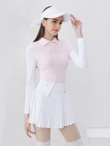 Spring Summer Women's Golf Top & Breathable Tennis Skirt Set