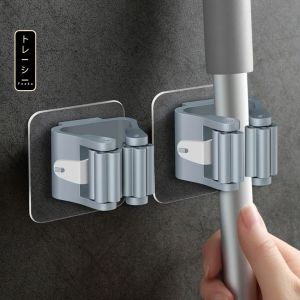 Móc dán tường treo chổi lau nhà đa năng móc treo chổi dính tường phù hợp mọi kích cỡ