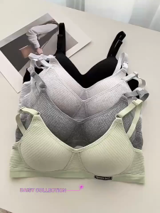 【BUY 1 TAKE 1】Womens Cotton Korean Students fashion Style outdoor Free Steel Ring Anti Slip Top Bracket Thin Cotton Chest Underwear