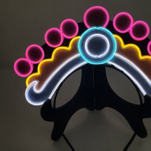 Chinese Style Peking Opera Luminous Headband Hair Accessories Drama Headband Dramatic Acting Props LED Luminous Headband Decorations