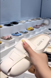 Korean style Baotou half slipper for women versatile and anti slip popular Muller lazy cool slippers