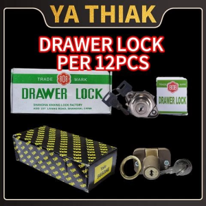 YALE Drawer Lock & 808 Drawer Lock – Heavy Duty Cabinet Lock – 1 DOZEN / 12PCS SET