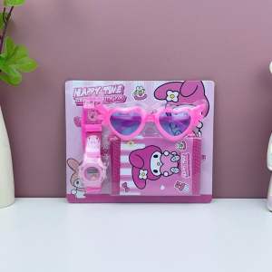 3in1 sanrio wallet bag glasses digital watch sunglass kuromi melody cinnamoroll hello kitty
