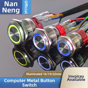 NANNENG | Computer RGB LED Start Reset Button Switch