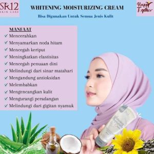 Whitening Moisturizing Cream SR12 Pemutih Instant Kulit Wajah Bpom Herbal Halal