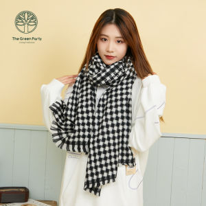 Wool Classic Check Thin Warm Scarf