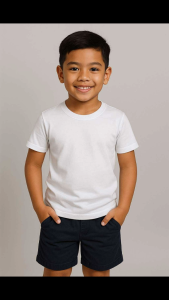 KiddieWear Soft Cotton Spandex Shirt for men/women kids with size