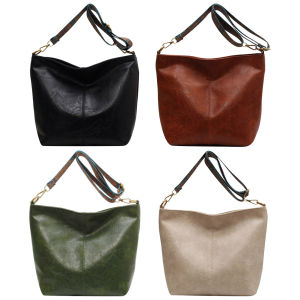 MOJOYCE Large Capacity Retro Print Cross Body Shoulder Bag for Women Stylish PU Leather Daily Use