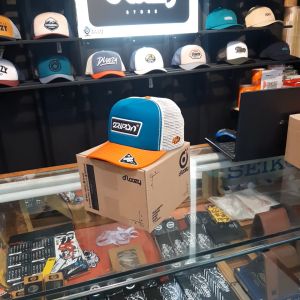 DRIP ON Topi Jaring Pria Tosca Orange Trucker Hat Drip018