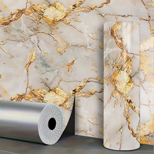 Decorative Waterproof Self-Adhesive Wallpaper 40cm Marble Pattern Stickers for Living Room Bathroom and Home Decoration Project