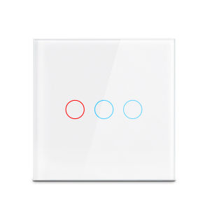Touch Sensor Light Switch EU US Glass Panel 1/2/3 Gang AC100-240V Wall Switch Home Bedroom LED Lamp Control Interruttore for Hom