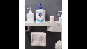 Bathroom Storage Wall Rack Bathroom Storage | Bathroom Toiletries | Storage Shelf Bathroom No Drill Organizer