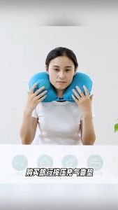 Inflatable Pillow Neck Pillow Travel Bantal Leher Travel Pillow Neck Support Pillow Bantal Angin Camping Air Pillow