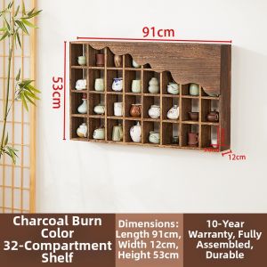 Vintage Tea Accessories Organizer Display Shelf