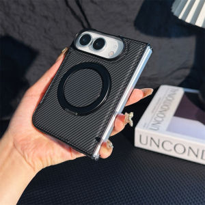 Kevlar 360 Rotating Magnetic Bracket Case For iPhone Duo Carbon Fiber Texture High Quality Shockproof For Magsafe Phone Cover
