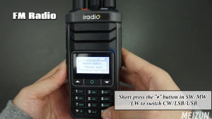 Iradio UV-88 HF CB Two Way Radio VHF UHF Aviation Freq Multi Band AM USB LSB CW CB LW MW SW SSB Handheld Walkie Talkie UV88 Long Range