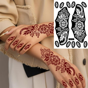 ลายฉลุเฮนน่าสำหรับผู้หญิง ลายฉลุเมห์นดีสำหรับมือ ลายดอกไม้สำหรับเพ้นท์ตัว ลายฉลุสักลายสำหรับงานแต่งงาน งานเทศกาล แต่งหน้าบนร่างกาย