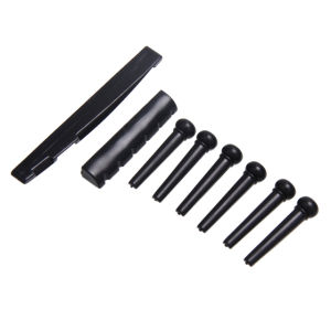 PLAYOU 6-String Guitar Bridge Pins Saddle Nut Acoustic Cattle Tailpiece Plastic Guitar Accessories