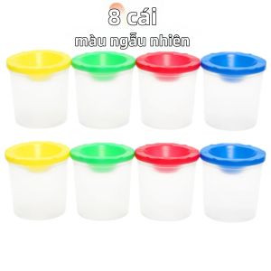 4 Cái Cốc Rửa Cọ Sơn Di Động Chống Tràn Chống Rò Rỉ Cốc Rửa Vệ Sinh Dụng Cụ Vẽ Tranh Cho Học Sinh Giáo Viên Nghệ Sĩ