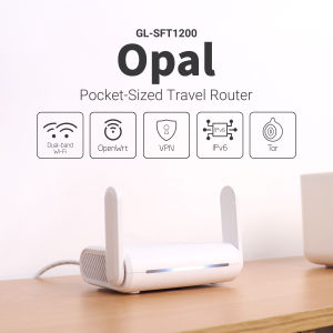 Gl.Inet | GL.iNet GL-SFT1200 (Opal) Secure Travel WiFi - AC1200 Dual Band Gigabit Ethernet Wireless Internet Router