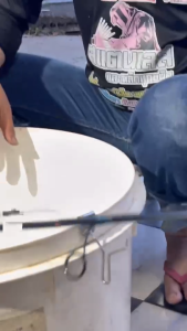 ที่วางคันเบ็ดปากขวด (เกี่ยวขอบถัง)สแตนเลสราคาต่อชิ้น  ชิ้นละ 100 บาท