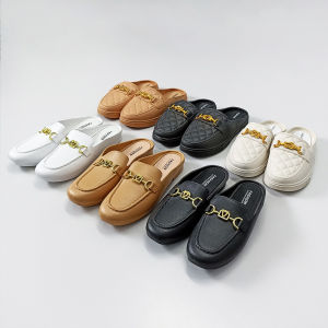 Sampai7an SPT-39 / Sepatu Sandal Wanita Kasual Model Simple Kekinian Woman Sandals Selop Slip On Flat Shoes Jalan Kantor / COD