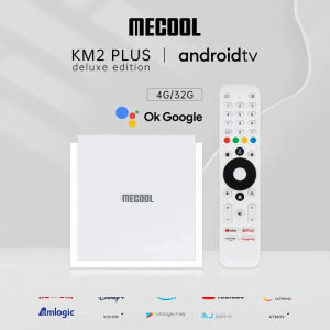 MECOOL KM2 PLUS DELUXE 4K Android 11 Certified TV BOX Google TV D0by Atm0s DDR4 4GB 32GB 1000M LAN WIFI6