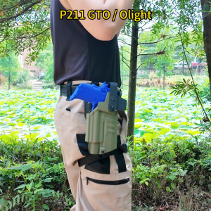 Olight Tactical Kydex Holster for with Selected Olight Weapon Lights Level 2 Retention Fits Turbo/Baldr Pro R/PL-3 / PL-Pro Valkyrie LH/RH Adjustable Retention