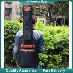 [COD]Waterproof Electric Guitar Bag Bass Bag Backpack Double Shoulder Straps Thickened