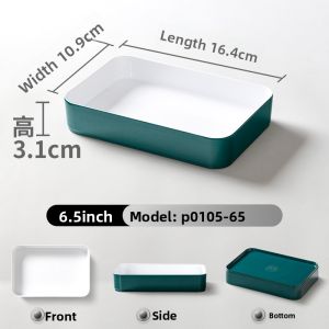 Xiangyuan Beautiful China Style Ceramic Imitation Dinnerware Square Dish for Hot Pot Restaurant Commercial Use Small Box