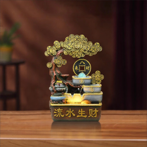 YISHI | Feng Shui Flow Water Ornament Luck Attracting Desk Decor