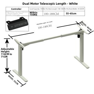 AKGAMER | Universal Smart Electric Height Adjustable Table Legs