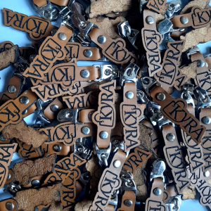 20 pcs Tarikan ritsleting custom nama merek