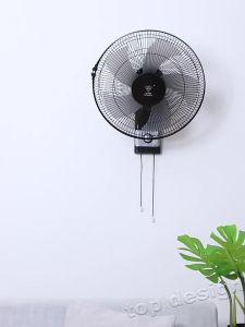 JREEYA พัดลมโคจร พัดลมแขวนผนัง16 นิ้ว พัดลมติดผนัง ปรับเกียร์ได้ 3 ระดับ 5 ใบพัดพัดลม พัดลมติดผนังเสียงรบกวนต่ำ wall fan