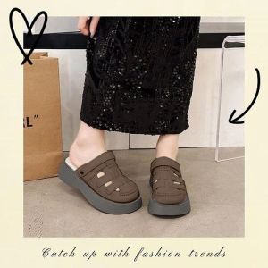 QJshop 6.กำลังมาแรง รองเท้าคัชชูเปิดส้นผู้หญิง ดีไซน์ลายสาน สีโทนสุภาพสวมใส่ใช้งานได้หลายโอกาส บอกเลยว่ารุ่นนี้ต้องมีติดบ้านกันนะ พร้อมส่งมากจ้า