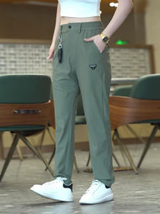 Băng Khô Nhanh Lụa Nam Quần Ống Rộng Thoải Mái Thời Trang Sành Điệu Dài Quần Tây Ôm Vừa Vặn Nhẹ Thoáng Khí Thể Thao Quần Cho Mùa Hè