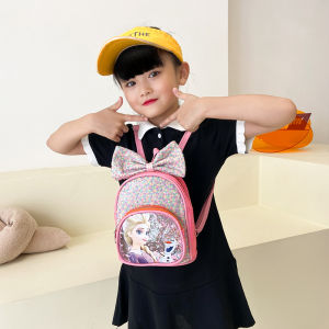 Balo Mini Thời Trang Cho Bé Gái Disney Princess Elsa 2025 Ví Da PU Nhỏ Gọn Dành Cho Bé Gái Đi Học Và Chơi Giải Trí