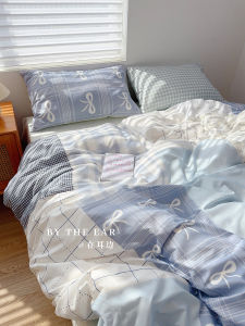 ชุดผ้าม่านนอนแบบผ้าฝ้ายแท้ 4 ชิ้น ชุดผ้าม่านนอน 3 ชิ้น สำหรับหอพักนักเรียน ผ้าฝ้ายระบายอากาศได้ดี ไม่ระคายเคืองผิว