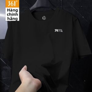 361° | Áo Thun Tay Ngắn Đen Hút Hơi Cho Đôi Mùa Hè