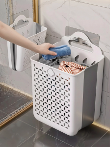 MANJIELI | Foldable Large Capacity Wall-mounted Laundry Basket
