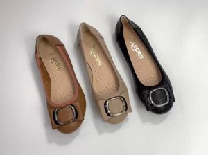 Giày búp bê đế bệt DORIS DR006 - da thật cao cấp -siêu êm chân-mũi tròn gắn nơ kim loại - CÓ BẢO HÀNH