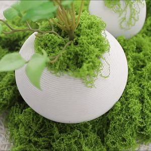 Green Fake Moss DIY Crafts Grass Artificial Moss Faux Preserved Moss Green Plant Home Room Garden Decor Landscape Fake Grass
