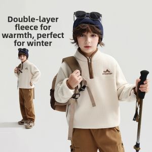 Ask Junior | Semi-buttoned Warm Hoodie