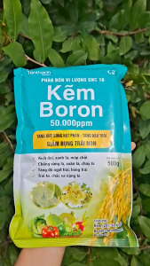 [THIEN THINH SHOP]Bổ Sung Kẽm Bo Tăng Đậu Trái Hạn Chế Rụng Hoa Nâng Cao Năng Suất KẼM BORON 50.000ppm Gói 500g